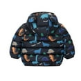 thumbnail image 3 of Toddler Winter Coats for Kids Boys Puffer Jacket Cartoon Print Zipper Long Sleeve Lightweight Kids Warm Winter Coat Outerwear Hooded Jackets 3-4 Years Winter Coats for Girls, 3 of 3