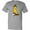 AC-Heather Grey, variant on Inktastic Skateboarding Banana Funny Skater T-Shirt