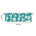 thumbnail image 3 of Vintage Daisy Valance Curtain - 54 Inch Rod Pocket Window Topper, Aesthetic Floral Boho Design, Light Filtering Polyester Valance for Farmhouse Kitchen (1 Panel, 54x18 in), 3 of 3