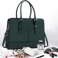 thumbnail image 2 of Laptop Bag for Women Leather Work Tote 15.6 Inch Laptop for Computer Bag Waterproof Business Office Professional Large Capacity Handbag Shoulder Bag DeepGreen, 2 of 7