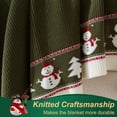 thumbnail image 6 of Walensee Christmas Throw Blanket, Ultra Soft Knit Blanket for Couch Sofa Bed Travel, Lightweight Warm Decorative Throw Blanket, Perfect Holiday Theme Décor and Gift (50"x60", Green Snowman), 6 of 8