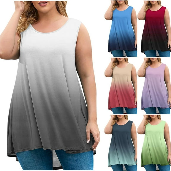 USSUMA Workout Tops for Women Women's Tank Tops Short Sleeve Loose Fit Plus Size Tops for Women Elegant Shirt Comfortable Shirt Party Black Polyester Reduced Price Tank Top for Women L