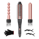 thumbnail image 1 of Juego de varita rizadora de pelo 3 en 1 Malubero Rosa, 1 of 5
