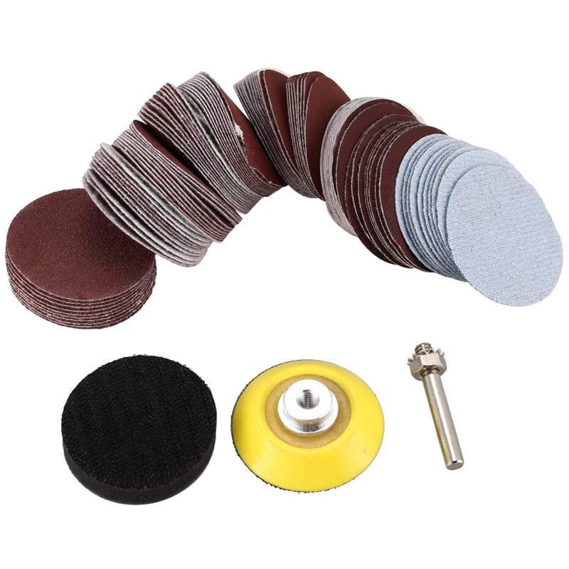 Backing Pad QW 1inch 100X Sanding Discs Pad Kit for Drill Grinder Rotary Tools 