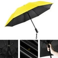 thumbnail image 6 of Folding Umbrella with Fan Strong Compact Umbrella for Trips Climbing Walking Yellow, 6 of 7