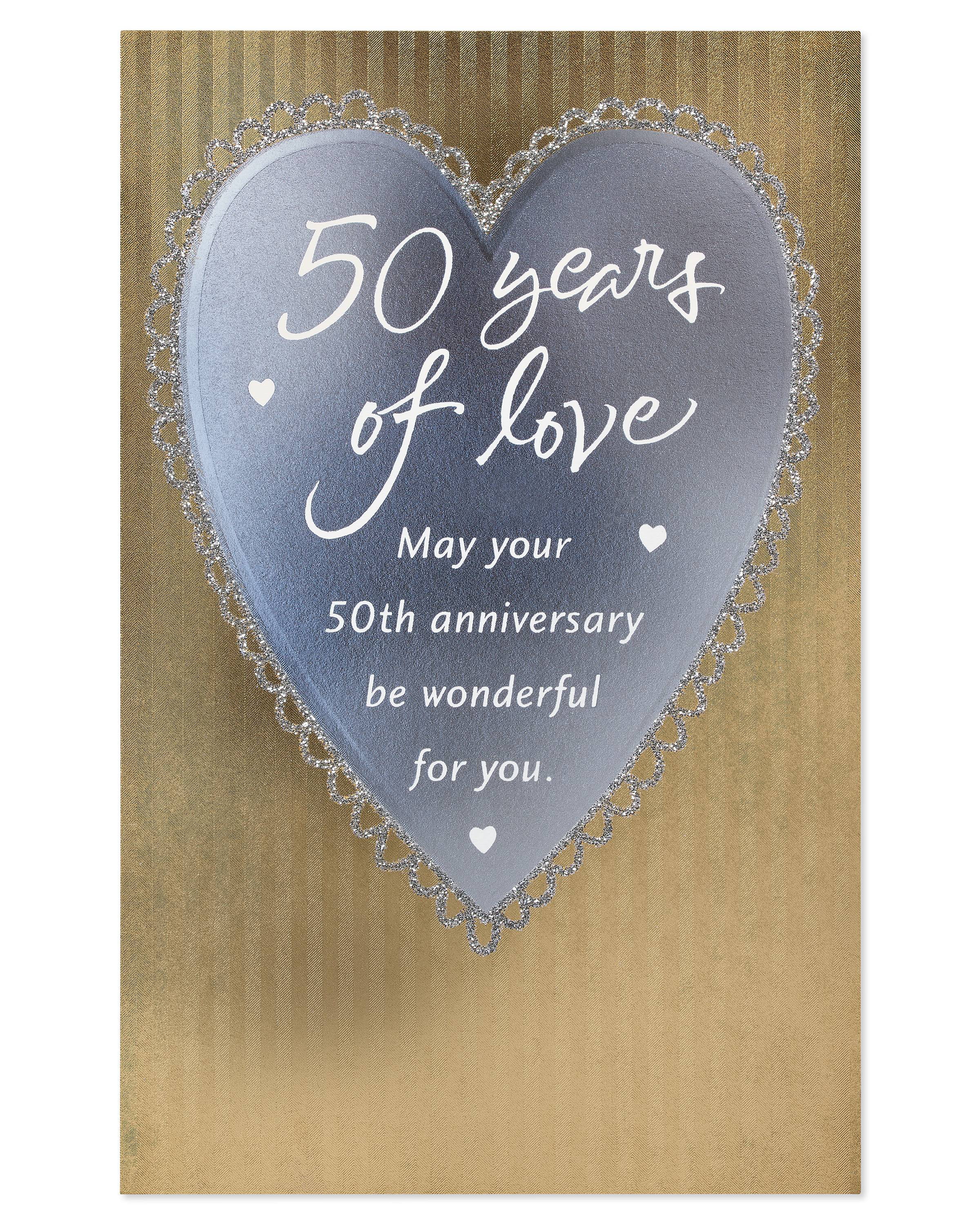 american-greetings-love-50th-anniversary-card-for-couple-with-glitter-walmart