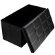 thumbnail image 1 of seraphiel Banco de Almacenamiento Otomano Plegable, Sillon Puff Almacenaje Zapatera de Piel Sintética Impermeable para Sala, Soporta hasta 150 kg Asiento con Relleno Confortable, 1 of 1