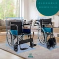 thumbnail image 3 of Silla de Ruedas para Adultos Mayores Confort Máximo | Asiento Ancho 20” (50 cm) | Respaldo y Reposapiés Abatibles | Peso máximo que soporta 110 kg, 3 of 11