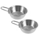 thumbnail image 1 of Korean Traditional Stainless Steel Rice Wine Bowl for Home Use 2Pcs, 1 of 5