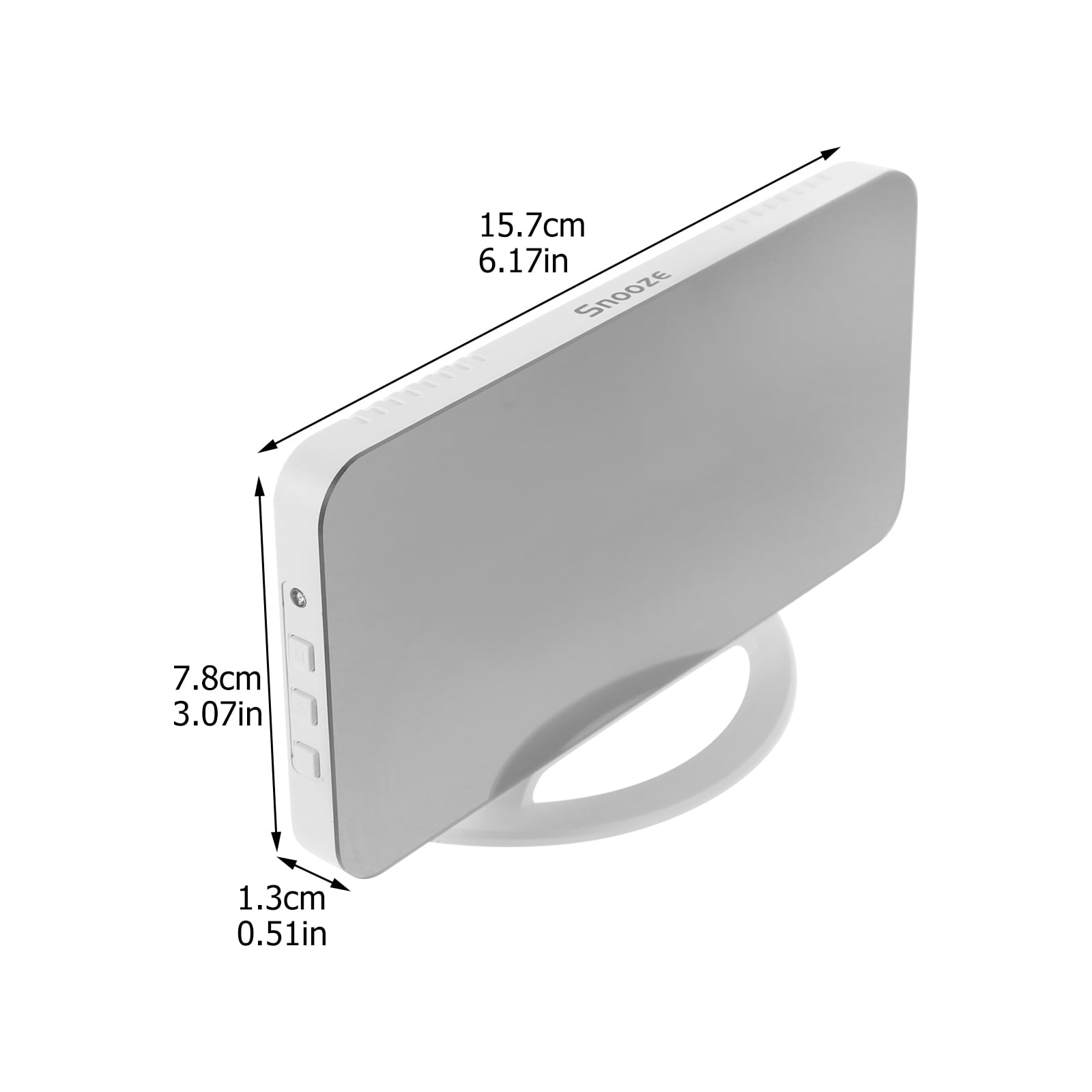 AURARMLET Loud Vibrating Alarm Clock with Clear Digits for Bedroom and Office