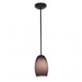 thumbnail image 1 of Accesslighting 28078-4R-ORB-PLC Chianti Rod Purple Cloud Glass Pendant, Oil Rubbed Bronze, 1 of 1