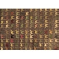 thumbnail image 1 of Ahgly Company Indoor Rectangle Abstract Brown Modern Area Rugs, 3' x 5', 1 of 4