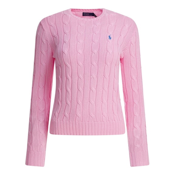Polo Ralph Lauren Cable-Knit Logo Sweater – Pink (Women's)