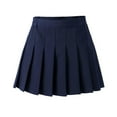 thumbnail image 4 of UAYOTSE Girls Pleated Skirts School Kids Casual Mini Flare A Line Uniform Skorts Skirt(12-13 Years,Navy), 4 of 4