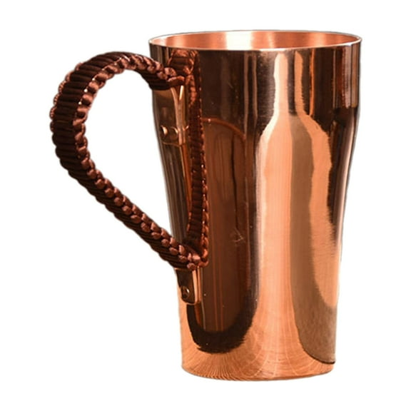 deevoka Copper Coffee Mug Handmade Pure Copper Cup 400ml Water Mug Drinkware for Tea