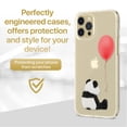 thumbnail image 2 of Case Yard iPhone-12-Pro-Max Case Clear Soft & Flexible TPU Ultra Low Profile Slim Fit Thin Shockproof Transparent Bumper Protective Cover Drop Protective Cell Phone Cases (Sad Panda), 2 of 8