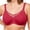Red, variant on Minimizer Bra for Women Full Coverage Underwire Mesh Crossover Design, Smooth Support T-Shirt Bra for Everyday