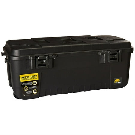 Plano Synergy 108 Quart Hunting and Fishing Black Storage Trunk, Large