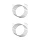 thumbnail image 2 of Advancent Cable de bicicleta de 5 piezas galvanizado para bicicletas de montaña, desviador de ciclismo de carretera, cable interno de repuesto, Línea de palanca de cambios delantera 2Conjunto, 2 of 6