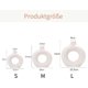 thumbnail image 2 of White Donut Vase Hollow Ceramic Vase for Flowers Handmade Minimalist Boho ins Style Modern Home Decor for Wedding Dinner Table Party Bedroom(M), 2 of 4
