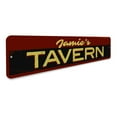 thumbnail image 3 of Tavern Name Sign, Bar Sign, Custom Bar Owner Name Sign, Bartender Sign, Tavern Bar Aluminum Decor - 4x18 inches, 3 of 4