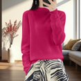 thumbnail image 6 of Only Moment Red Women Casual Long Sleeve Fall Sweaters 2026 Fashion, Soft Comfy Basic Pullover Shirts, Classic Loose Fit, Daily Casual, Teacher Outfits, Winter Layering Clothes M, 6 of 9