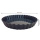 thumbnail image 5 of Cateissary Antiadherente Quiche Flan Pan Moldes Pie Pizza Pastel Molde Extraíble Fondo Suelto Estriado Heavy Duty Pie Pan Utensilios Para Hornear Type9 NO9, 5 of 6