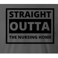 thumbnail image 2 of 9 Crowns Unisex Men's Women Graphic Tee  Straight out of Nursey Funny Shirt T-shirt (StraightNursey-Metal, Large), 2 of 3