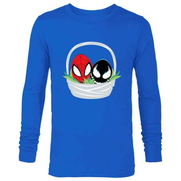 Marvel Spider-Man and Venom Easter Basket - Long Sleeve T-Shirt for Men - Customized-Royal