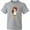 AC-Heather Grey, variant on Painter, Paint Artist, Cute Girl, Brown Hair Youth T-Shirt