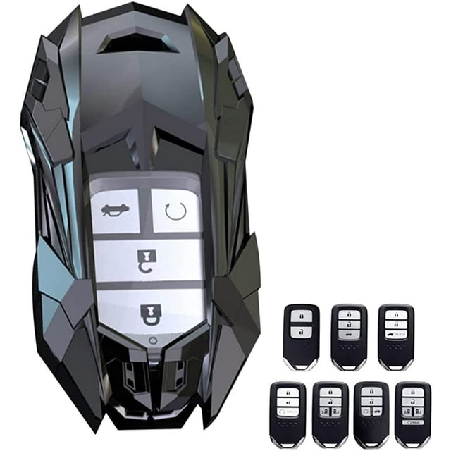 For Honda Key Fob Cover, Compatible with Honda Civic Fit Accord Pilot Bin Chi Odyssey CR-V CRV URV XRV EX EX-L 2/3/4 Buttons