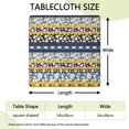 thumbnail image 2 of Colorful Bohemian Print Elastic Edge Table Cover, 34x34 Inch Square Tablecloth for Casual Dining, Patio, and Game Tables, 2 of 6