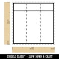 thumbnail image 2 of Three Blocks Schedule Framework Dashed Line Self-Inking Rubber Stamp Ink Stamper - Black Ink - Small 1 Inch, 2 of 7