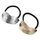 thumbnail image 2 of 2pcs Leaf Scrunchies Ponytail Holder Metal Hair Cuffs Elastic Hair Tie Women Hair Accessories, 2 of 2