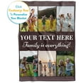 thumbnail image 3 of Ships Next Day, Custom Blanket with Picture and Text - Printed in USA, Personalized Photo Blanket with Text (Fleece 50x60), 3 of 6