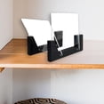 thumbnail image 3 of TISHITA Modern Vinyl Storage Holder Solid Wood Stand Desktop Display Music black, 3 of 8