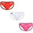 thumbnail image 2 of JOCKMAIL 3PCS/Pack Mens Thongs Underwear JockStrap Mens Bikini Underwear G-string Jockstraps for Men Ice Silk Jockstrap, 2 of 9