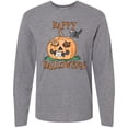 thumbnail image 3 of Inktastic Happy Halloween Kittens in a Pumpkin Long Sleeve T-Shirt, 3 of 5