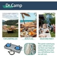 thumbnail image 4 of Dr.Camp 35000 BTU Super Power Auto Ignition Camping Hiking Garden Hiking Garden Yard Outdoor Propane Double Burner Stove Cooker Grill, Included CSA Listed Regulator and Gas Hose, 4 of 7