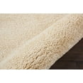 thumbnail image 6 of Malibu Shag Solid Cream Area Rug, 6 of 7