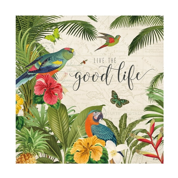 Katie Pertiet 'Parrot Paradise IV' Canvas Art