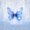 Blue, variant on Erosebridal Blue Gem Butterfly Bed Spread Queen for Girls, Shimmer Streamer Print Queen Coverlet Set, 3 Pieces