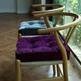 thumbnail image 2 of Nvzi Soft Velvet Chair Pads with Ties Comfy Solid Seat Cushion for Dining Chairs, Office Chairs, Hardwood Floors (Silver Grey, 16x16), 2 of 5