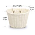 thumbnail image 5 of Kids Bike Baskets Handwoven Cycling Basket Plastic Cargo Basket, 5 of 5