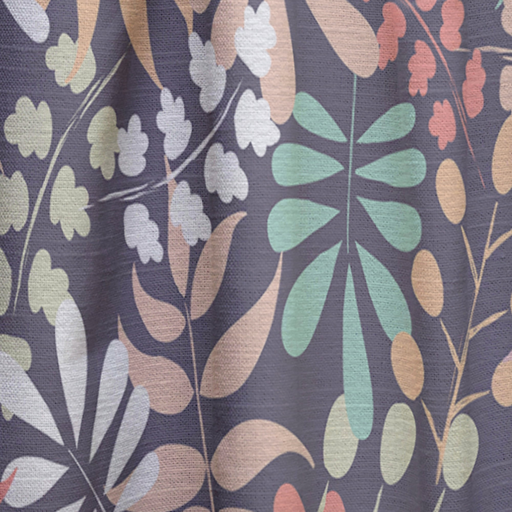 Designart 'Botanical Retro Pattern II' Mid-Century Modern Curtain Panel