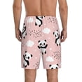 thumbnail image 3 of Bixox Men's Panda Flying in the Sky printed lightweight casual shorts, soft sleep shorts with pockets., 3 of 7