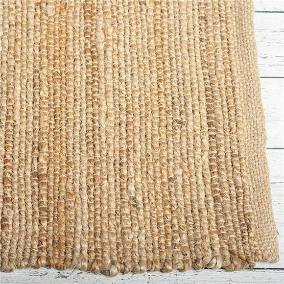 Beige Jute Cotton Rug