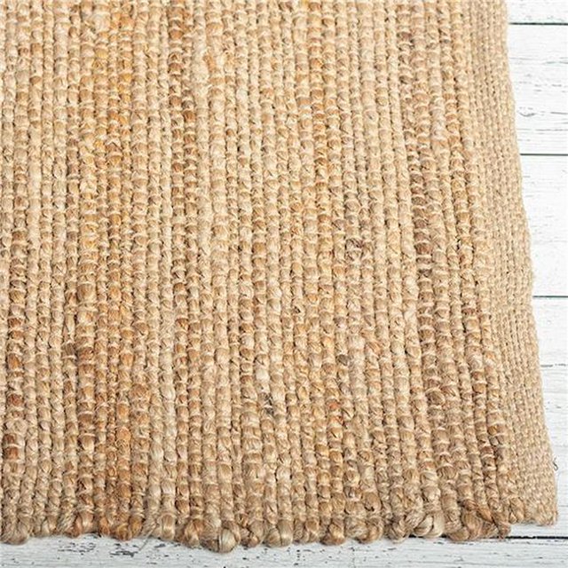 Tapis en Jute et Coton Beige