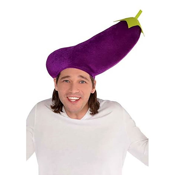 Adult Eggplant Hat 1 count