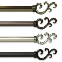 13/16 inch Mosey Curtain Rod 48-84" - Satin Nickel